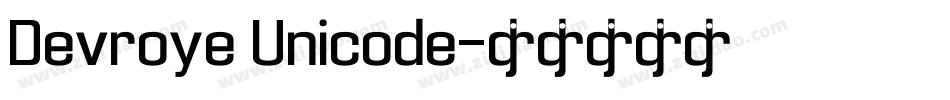 Devroye Unicode字体转换